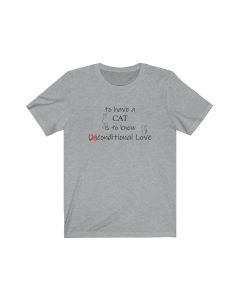 Cat Love Unisex Jersey Short Sleeve Tee-Athletic Heather-S