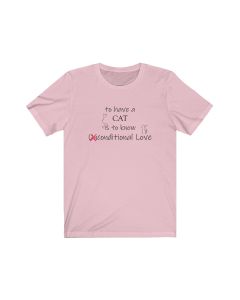 Cat Love Unisex Jersey Short Sleeve Tee-Pink-S