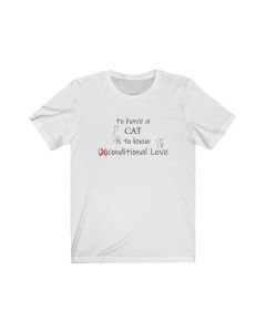 Cat Love Unisex Jersey Short Sleeve Tee-White-2XL