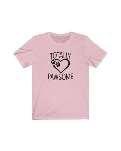 Totally Pawsome Unisex Jersey Short Sleeve Tee-2XL-Pink