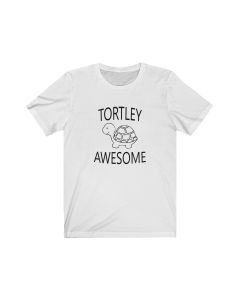 Tortley Awesome Unisex Jersey Short Sleeve Tee-White-M
